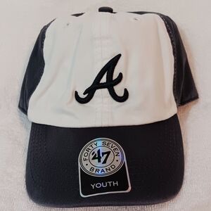 47 Brand Atlanta Braves Youth Hall of Fame Adjustable Hat MLB Cap Baseball Hat